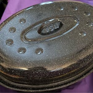 Speckled Black Roasting Pan
